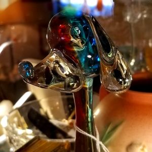 1960s Murano Glass Dog Figurine